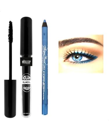 BLACK AMPLIFIED EYELASH VOLUME MASCARA KIT + OCEAN BLUE WATERPROOF PENCIL - Buy Online on GoSupps.com