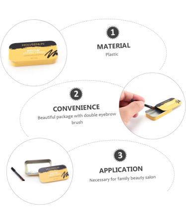 WOONEKY 2 Pcs Eyebrow Styling Cream Wax and Eyebrow Wax Stick Eyebrow Shaper Kit Eyebrow Soap Clear Brow Wax - Buy Online on GoSupps.com