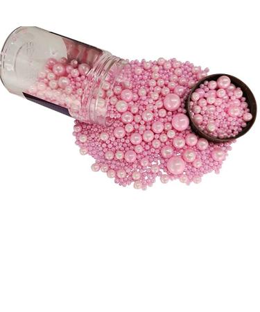 Edible Pink Pearl Sugar Decor - 120g | Perfect for Birthday Halloween Thanksgiving & Christmas Desserts - Buy Online on GoSupps.com