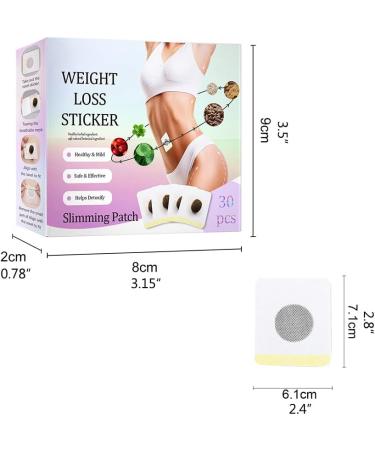 Losing Weight Patches - Natural Detox Slimming Plaster for Belly - 30 Pieces - Buy Online on GoSupps.com