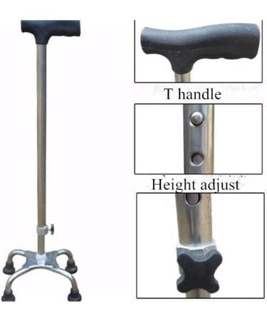 Adult Crutches Adjustable Crutches (67-85Cm) Big Four-Legged Bottom Design More Non-Slip and Stable Aluminum Alloy Material is Durable Crutches Hello Independence - Buy Online on GoSupps.com