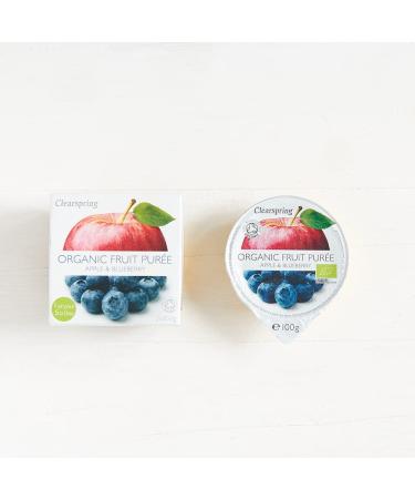 Clearspring Organic Fruit Pur e - Apple & Blueberry - Buy Online on GoSupps.com