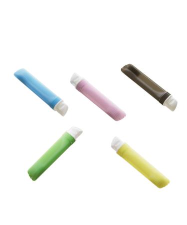Rainbow-Shaped Toothbrush Portable Folding Soft-Bristle Toothbrush Creative Sleeve Home Travel A Base