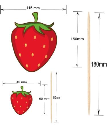 Berry First Birthday Food & Cupcake Picks Toppers Strawberry Baby 1st Party Decorations (14 Pack) - Buy Online on GoSupps.com