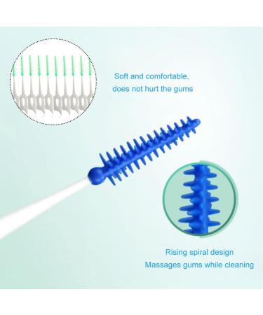 70 Premium Interdental Brushes - Silicone Tooth Cleaner Sticks for Optimal Oral Health | Ideal for Interdental Spaces | International Shipping Available - Buy Online on GoSupps.com