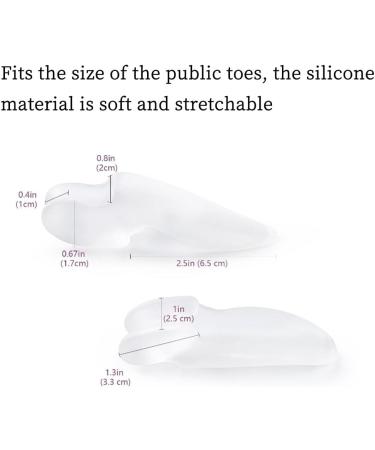 Jocxzi Valgus Toe Spreader - Silicone Hallux Valgus Correction for Men & Women | Optimal Comfort - 8 Pieces (7.1x2cm) - Buy Online on GoSupps.com