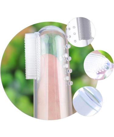 Beavorty 10 Sets Finger Brush Toys for Kids | Baby Toothbrush & Mouth Cleaner | Pet Travel Pebbles | 1 Piece Transparent - Buy Online on GoSupps.com