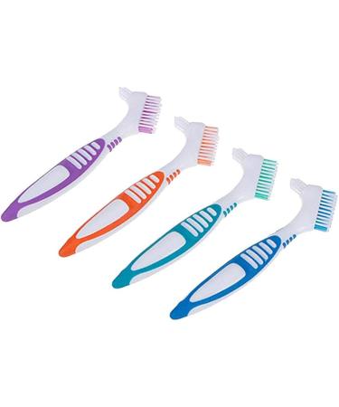 10 Pack Double-Sided Denture Cleaning Brushes - Multilayer False Teeth Brush Set (Multi-Colored) | International Shipping Available - Buy Online on GoSupps.com