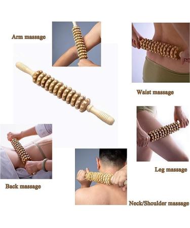 Buy Wood Massage Roller & Fascia Rollers for Muscle Relaxation | Wooden Back Massagers & Gua Sha Tools - Buy Online on GoSupps.com