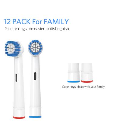 WOJASAL 12 Pack Oral B Braun Compatible Precision Clean Refill Heads - Buy Online on GoSupps.com