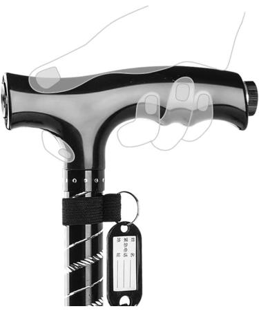 BJH Adjustable Walking Sticks for Women and Men Walking Cane with LED Light and Rubber Tips Aluminium Walking Stick for Elderly Arthritis Seniors and Disabled Unisex Interesting - Buy Online on GoSupps.com