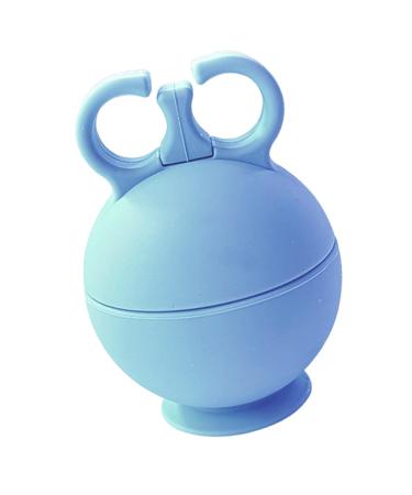 Facial ice shape face ice shape-round ice ball roller face-ice shape scooter ice cream facial form cold cool silicone brush summer massage for women blue