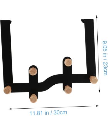 CHILDWEET Clothes Rack 6 Door Hook Wall Hangers for Clothes Cubicle Accessories Over The Door Clothes Hanger Wall Hanging 30X23CM Black - Buy Online on GoSupps.com