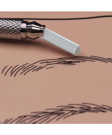 Pinkiou Aiguilles de tatouage de sourcil Aiguilles de microblading jetables Courbes de l'arc de broderie (R18) 18U - Buy Online on GoSupps.com