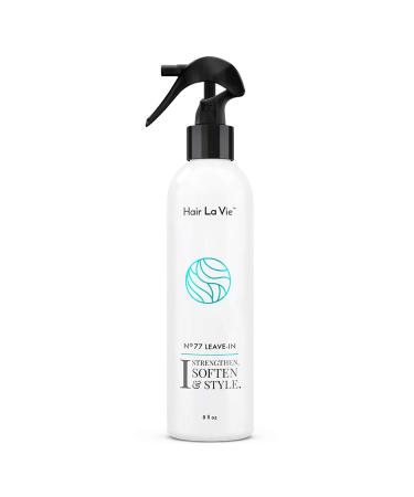 Hair La Vie Leave-In Conditioner for Dry Damaged Hair - Heat Protecting Spray with Keratin adds Shine Detangles and Smooths Flyaways