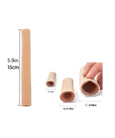 Toe Protection Caps - 3 Silicone Gel Toe Cushions & Finger Tape for Pain Relief Hammer Toe & Callus Support - Buy Online on GoSupps.com