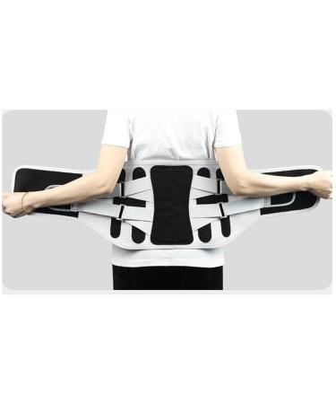 XWSM lumbar spine back support for men women waist support belts with 3 waist supports for pain relief massage belt lower lumbar decompression belt (color: black size: l/large) l/large black