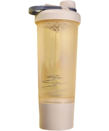 Protein Shaker Cup 600ML Spill-Proof Pre Workout Shaker Cup for Protein Powder | Pre Workout Shaking Bottles for Training Yoga Exercise Hiking Sports Welts Yellow - Buy Online on GoSupps.com