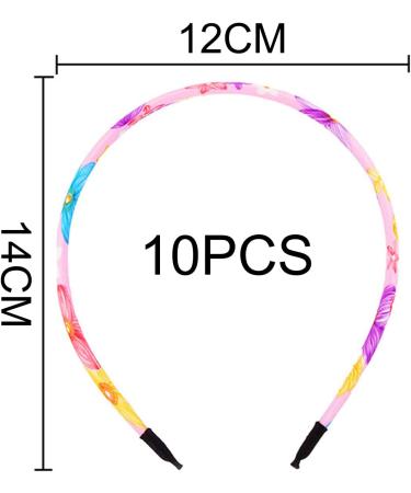 10 pieces of floral headbands and 500 jelly-colored rubber bands colored girl headbands floral pattern headbands pink headbands suitable for most young girls. - Buy Online on GoSupps.com