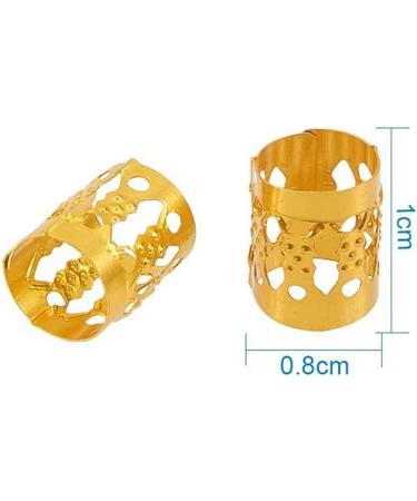 AMASAWA 70-Piece Dreadlocks Metal Hair Cuffs & Colorful Pearls - Vibrant Hair Accessories for Braids & Dreadlocks - Buy Online on GoSupps.com