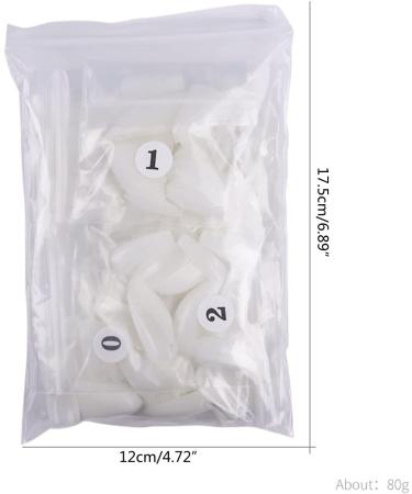 FEIlei Full Cover Nail Tips Extra-Long for Press On Nails Manicure Tools Salon-Home DIY White - Buy Online on GoSupps.com