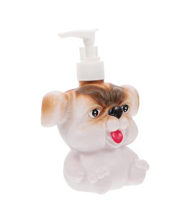 Ipetboom 1pc Puppy Lotion Bottle Lotion Container Animal Soap Dispenser Versatile Sub Container Sub Bottle Lovely Pressing Bottle Liquid Soap Mini Melamine Makeup White Travel 15.5X11X7CM White
