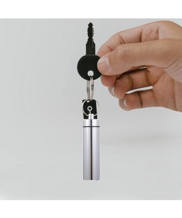 Lifkomes Metal Storage Box - Outdoor Pill & Q-Tips Holder | Game Striker & Keychain - Durable Aluminum Alloy - 3-in-1 Travel Organizer - Buy Online on GoSupps.com