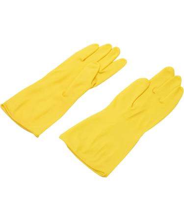 Kimefot 6 Pairs Dishwashing Gloves Rubber Gloves Yellow Flock Lined Heavy Duty Kitchen Gloves Medium - Buy Online on GoSupps.com