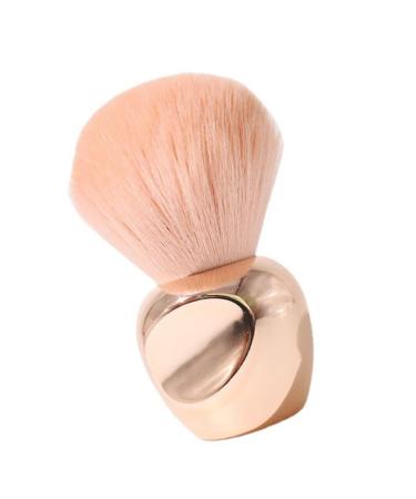 Beaupretty Foundation Makeup Brushes Makeup Plush Loose Brush: Portable Cosmetic Brush Travel Face Blush Brush Women Makeup with Cover for Bronzer Loose Contouring Cream Travel Makeup Brushes