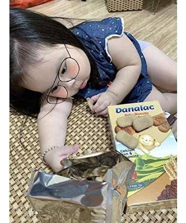 Danalac Cocoa Baby Biscuits - Finger Food Snack for Toddlers 6+ Months with Calcium, Iron, and Vitamins - 120g - Buy Online on GoSupps.com