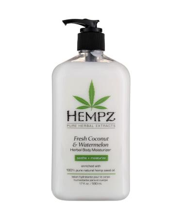 Hempz Coconut Watermelon Body Moisturizer 17oz Pump - Hydrating & Nourishing Formula - Buy Online on GoSupps.com