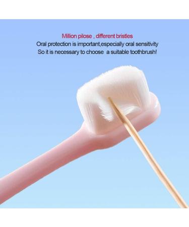 Ultra-Soft Japanese Toothbrush for Sensitive Gums - 20 000 Micro-Nano Bristles for Deep Cleaning | Red & Blue - Buy Online on GoSupps.com