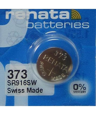 Renata 373 SR916SW V373 GP373 D373 617 SR68 Silver Oxide Mercury Free Electronic Battery x 1