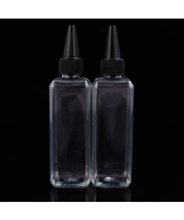 Minkissy 15PC Salon Shampoo Container Set - Black 100ml Empty Plastic Bottles for Hair Color & Hairdresser Tools - Buy Online on GoSupps.com