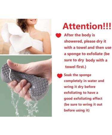 BZG Exfoliating Bath Sponges for Women - Pink Grey 2 Pack | Shower Sponge Set - Buy Online on GoSupps.com
