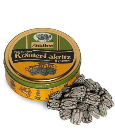 High-quality herbal liquorice candy for full enjoyment (20 cans - 15% discount) Herbal liquorice 125 g (pack of 20)