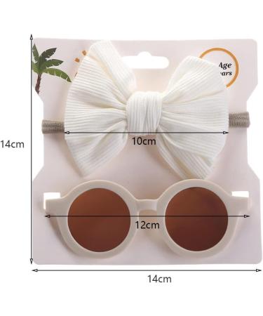 Baby Girl Sunglasses Set - Cute Polarized Headband Sunglasses for Newborn to 36 Months | Toddler Infant Elastic Photography Props in Pink - Buy Online on GoSupps.com