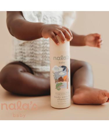 Nala's Fragrance-Free Baby Body Wash & Shampoo | 99% Natural | Dermatologist and Pediatrician Approved | Tear-Free Formula with Oat and Shea Butter | Vegan | 200ml - Buy Online on GoSupps.com