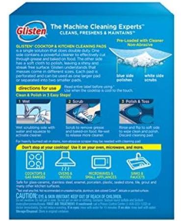 Glisten® Cooktop & Kitchen Cleaning Pads