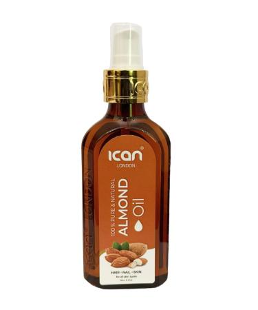 ican London Pure Almond Oil For Hair Nail & Skin 150ml