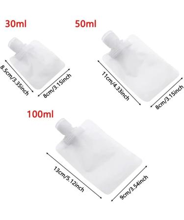 Buy Mrlzlt 9/12th Travel Liquid Packaging - Leak-Proof Refillable Squeeze Bags for Toiletries (12PCs) - International Shipping Available - Buy Online on GoSupps.com