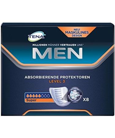 Tena Men Level 3 Incontinence Inlays - Medium Bladder Weakness Advantage Pack (48 Inserts) - 6 Pack - Buy Online on GoSupps.com
