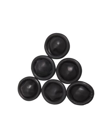FOMIYES 100pcs Protective Fingertip Cover Latex Guards for Electronic Repair and Handmade Rubber Black M