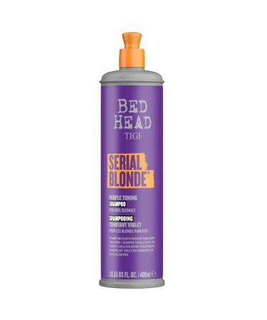 TIGI Bed Head Purple Toning Shampoo for Chemically Treated Hair Serial Blonde Sulfate-Free Shampoo 13.53 fl oz