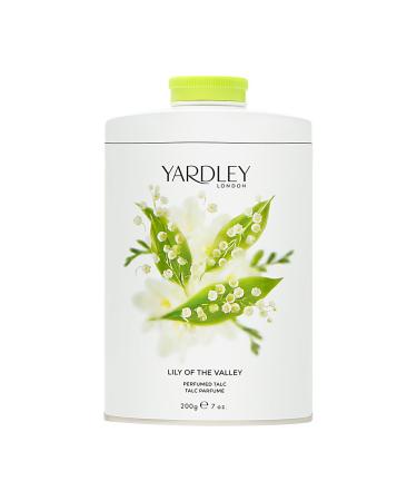 Yardley Of London Lily of the Valley Perfumed Talc for her Lily of the Valley 200 g (Pack of 1)