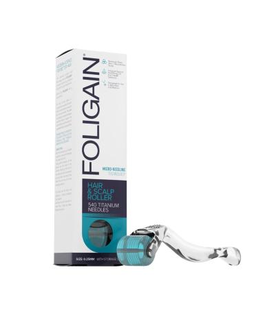 Foligain hair and scalp roller with 540 titanium needles
