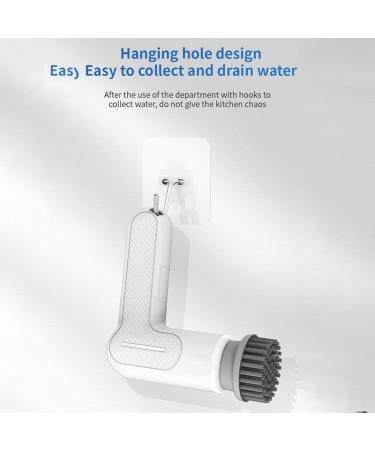 Firstrays Electric Scrubber Cordless Shower Scrubber with 8 Replacement Heads Bathroom Scrubber & Waterproof Electric Easy Install - Buy Online on GoSupps.com