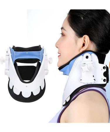 Cervical traction device neck support bandage to relieve neck and shoulder pain wearing collar for travel and at home to improve the alignment of the spine immobilizer