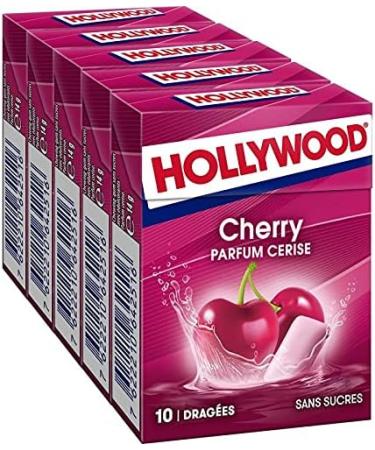 Hollywood Chewing Gum Sweet Cherry Fragrance Sugar Free 70 g Pack of 3 Sold as a Set - Buy Online on GoSupps.com