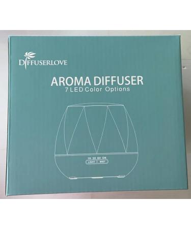 Diffuserlove 550ml Aroma Diffuser Humidifier with Remote Control | 7-Color LED & Auto Shutoff | Perfect for Spa Massage & Yoga - Buy Online on GoSupps.com
